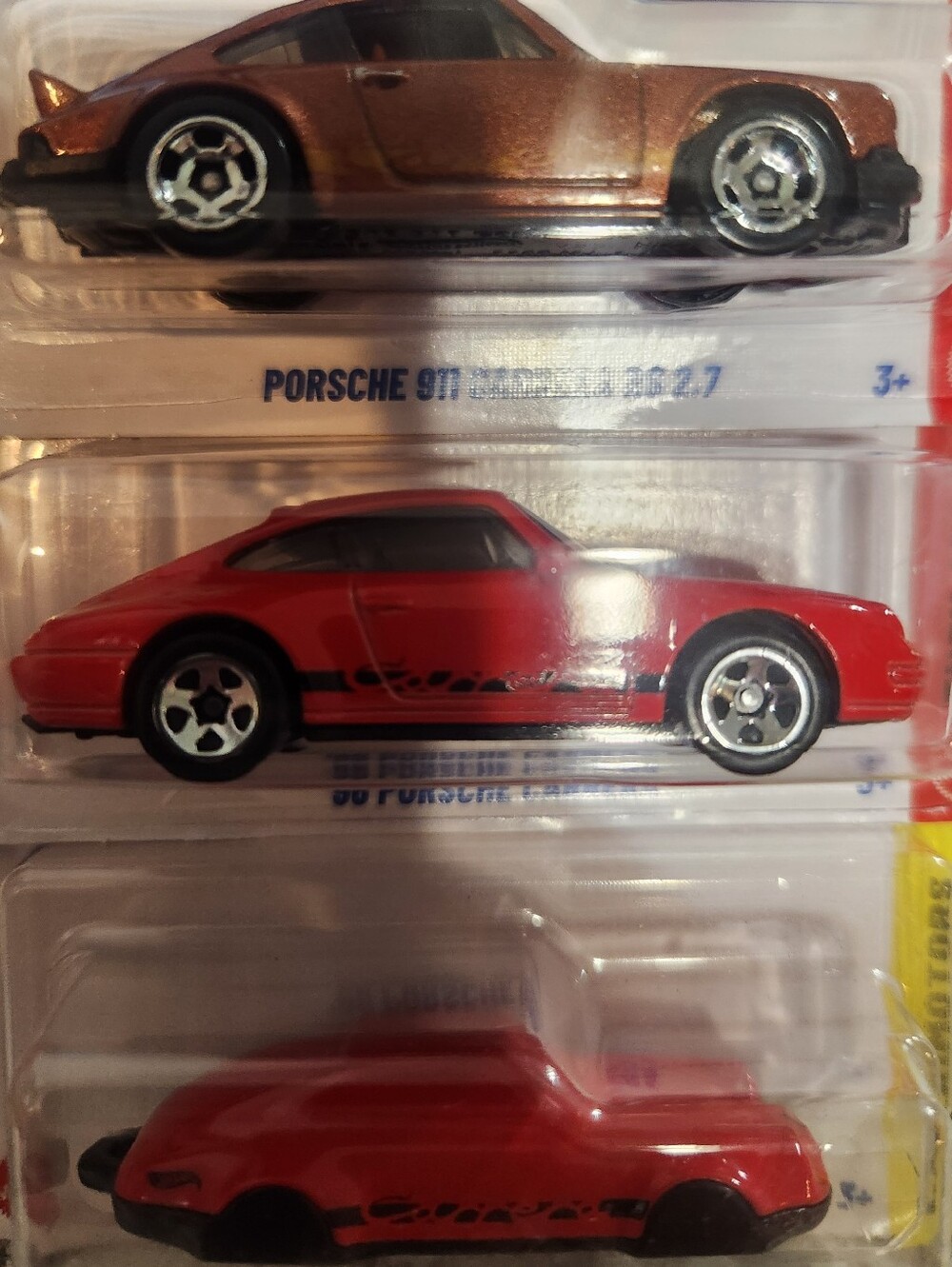 NEW 3pack PORSCHE 911 Carrera Clip/ 96 Carrera/ And 911 Carrera RS 2.7